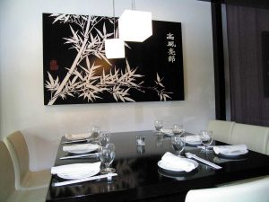 A set table at the once Margaret Kuo's Restaurant in Media, PA