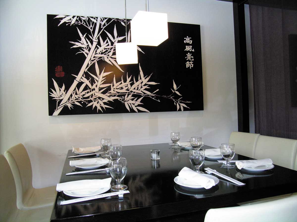 A set table at the once Margaret Kuo's Restaurant in Media, PA